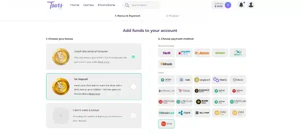 Choose Perfect Money as your desired payment method